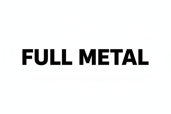 Full Metal Logo Negro